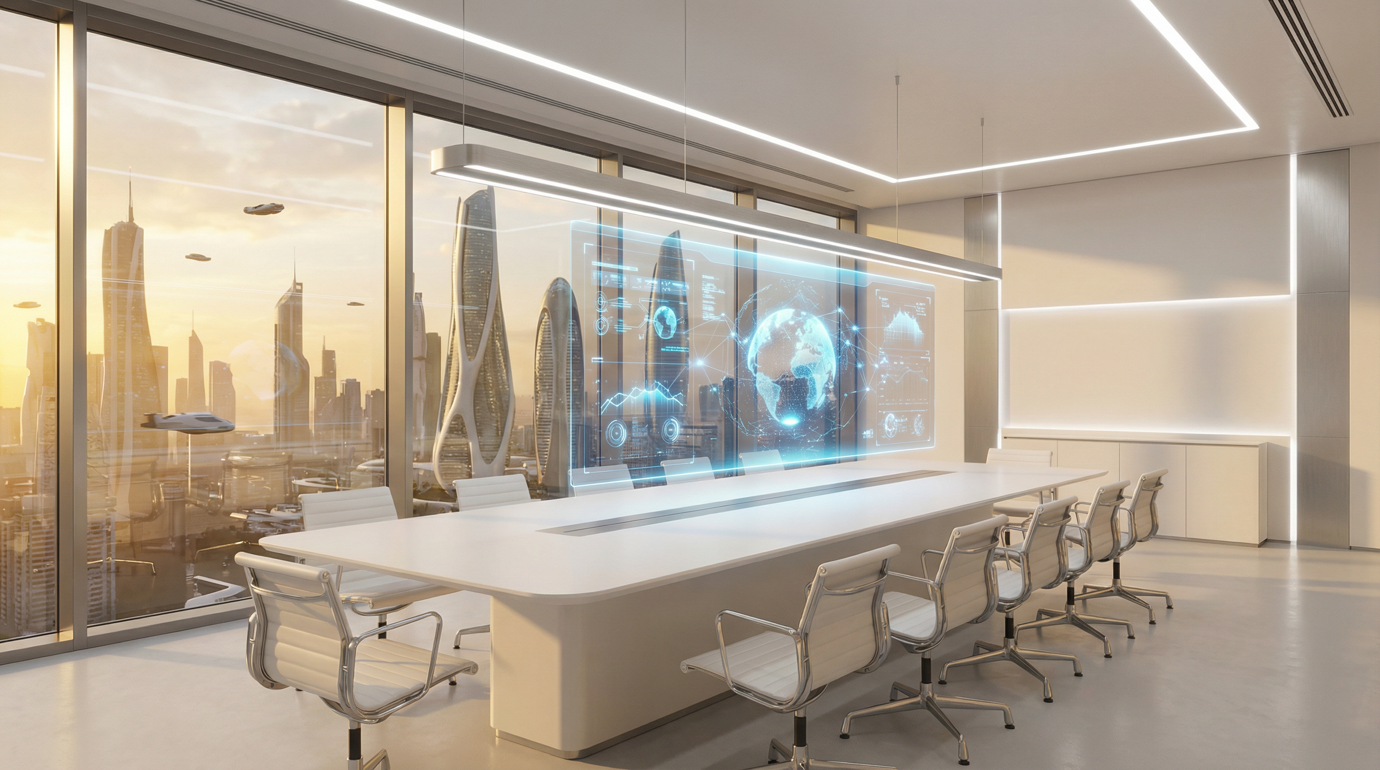 Futuristic executive office